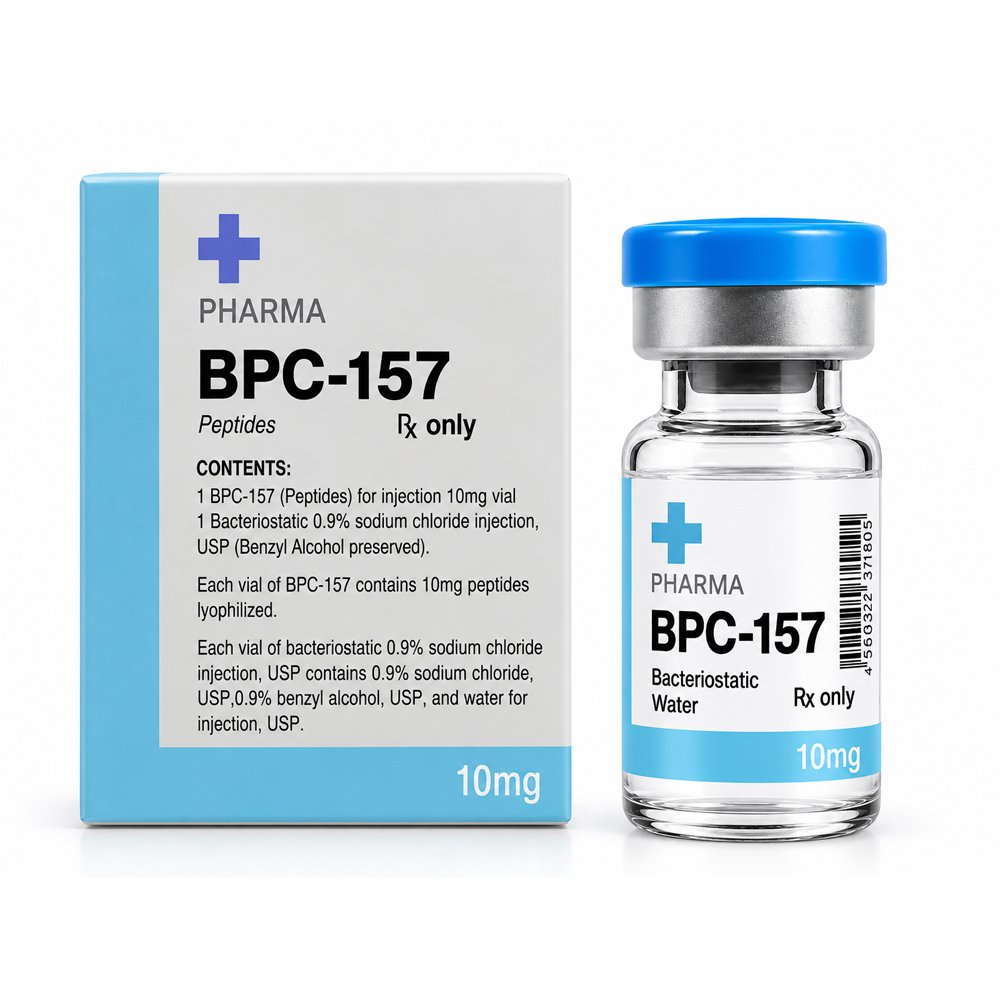 BPC-157 10mg +PHARMA (Kit con Agua Bacteriostática USP)