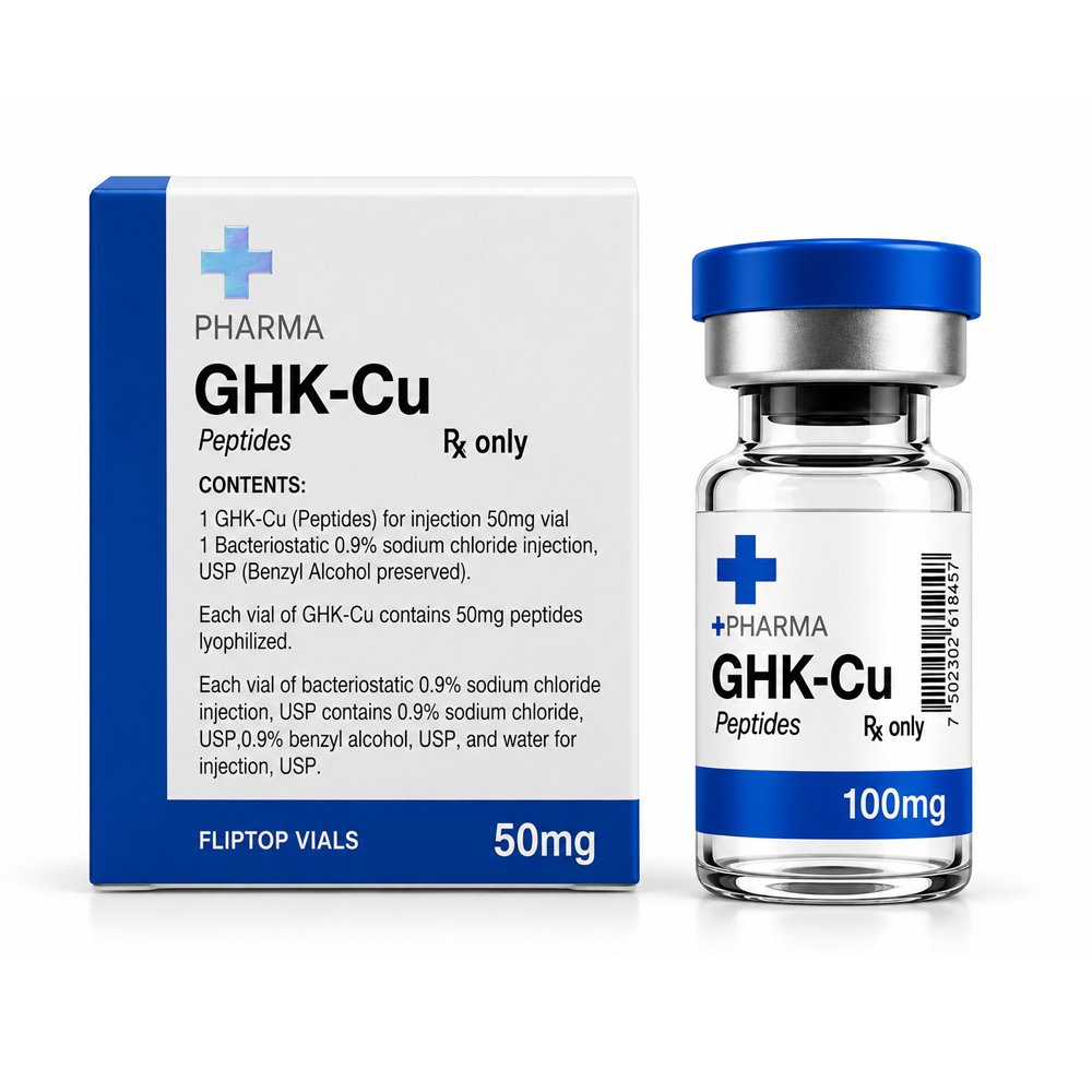 GHK-Cu 50mg +PHARMA (Kit con Agua Bacteriostática USP)