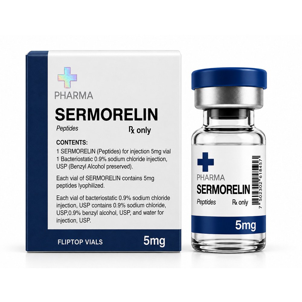 Sermorelin 5mg +PHARMA (Kit con Agua Bacteriostática USP)